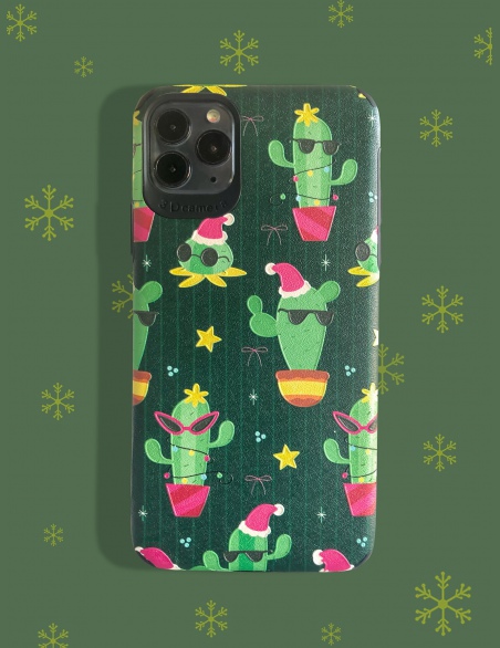 Świąteczne etui na iPhone'a z nadrukiem kaktusa