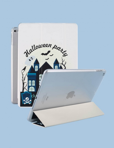 Skórzane etui na iPada z nadrukiem Halloween Castle