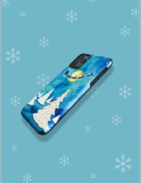Etui na iPhone z motywem choinki