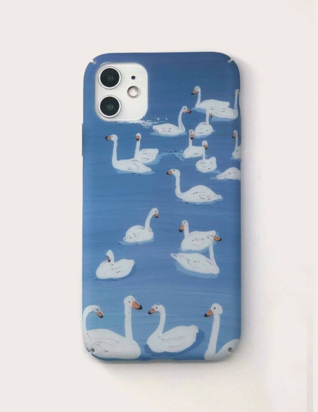 Obudowa iPhone z nadrukiem Swan