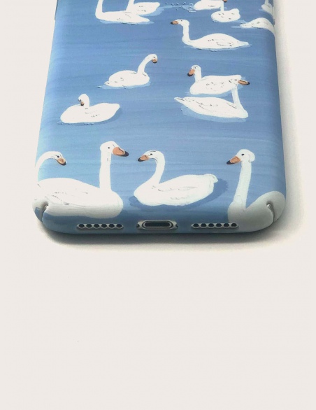 Obudowa iPhone z nadrukiem Swan