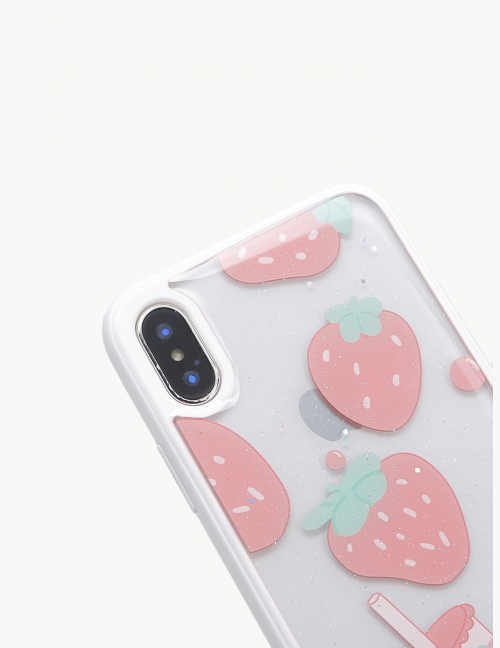 1 przezroczysta obudowa iPhone'a z nadrukiem cytrynowym