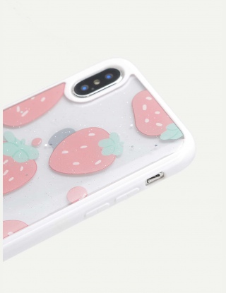 1 przezroczysta obudowa iPhone'a z nadrukiem cytrynowym