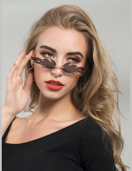 Bez oprawek okulary Flame Design
