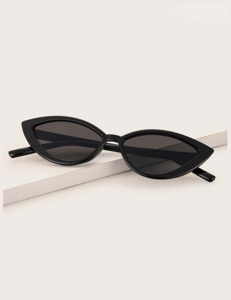 Okulary przeciwsłoneczne Cat Eye z przezroczystą ramką