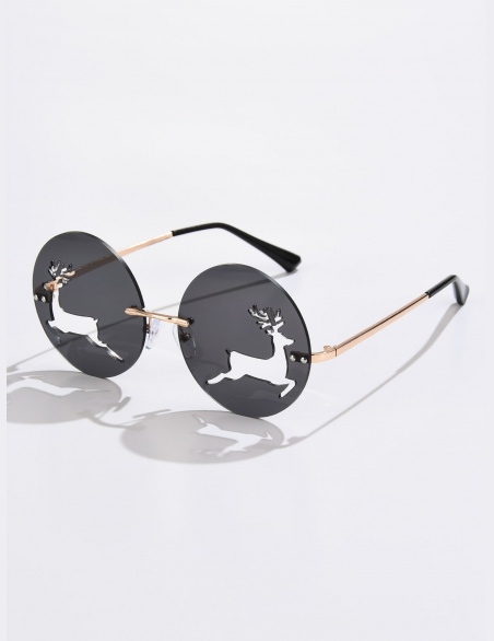 Hollow Out Christmas Deer Okulary przeciwsłoneczne