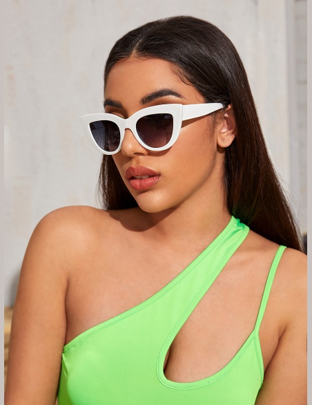 Akrylowe okulary przeciwsłoneczne Cat Eye