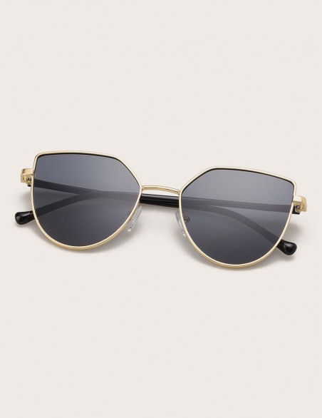 Okulary przeciwsłoneczne Cat Eye z metalową ramką