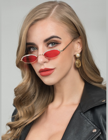 Okulary przeciwsłoneczne Czerwony Boho