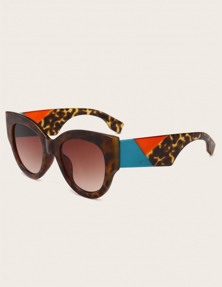 Okulary przeciwsłoneczne Colorblock Chunky Frame
