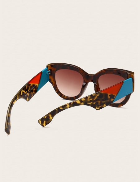 Okulary przeciwsłoneczne Colorblock Chunky Frame