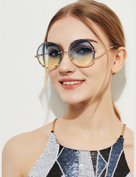 Okulary bezramkowe Ombre