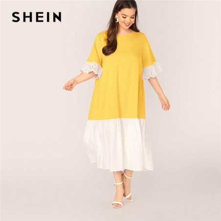 SHEIN Plus rozmiar Two Tone...