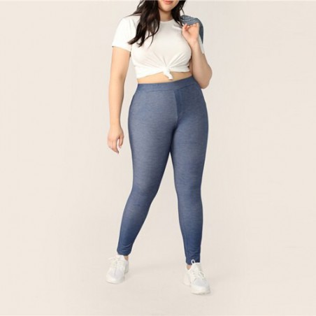 SHEIN Plus Size niebieski...