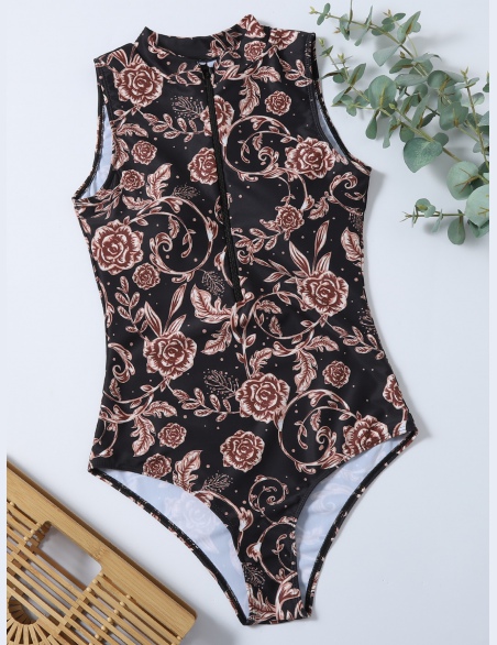 Odzież Jednoczęściowa Suwak Kwiatowy Boho