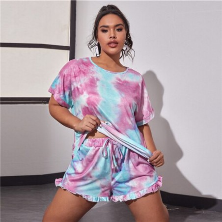 SHEIN Plus rozmiar Tie Dye...