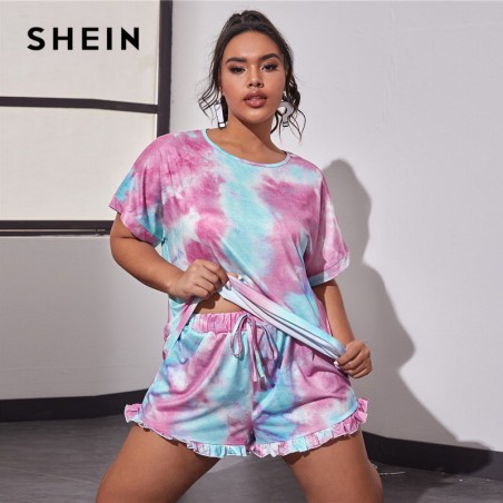 SHEIN Plus rozmiar Tie Dye...