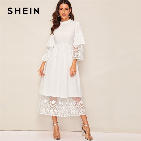 SHEIN elegancka haftowana...