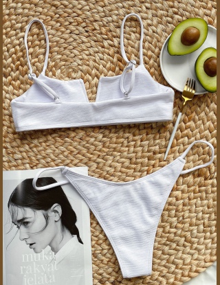 Komplety Bikini Wyciąć Równy Liliowy fioletowy Seksowne