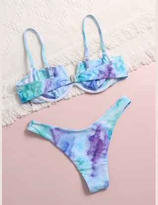 Komplety Bikini Barwnik do Krawata Wielokolorowe Seksowne