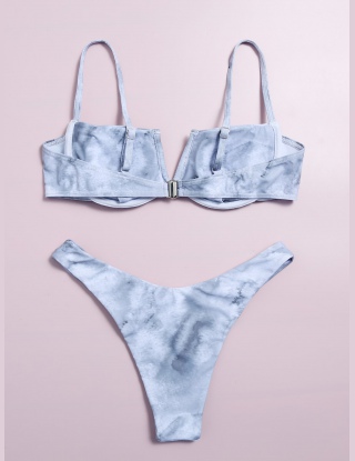 Komplety Bikini Barwnik do Krawata Wielokolorowe Seksowne