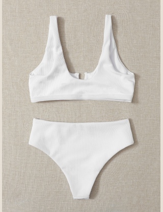 Strój kąpielowy bikini z falbanką