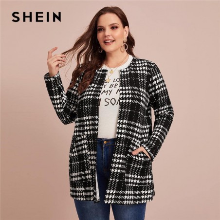 SHEIN Plus rozmiar nadruk w...