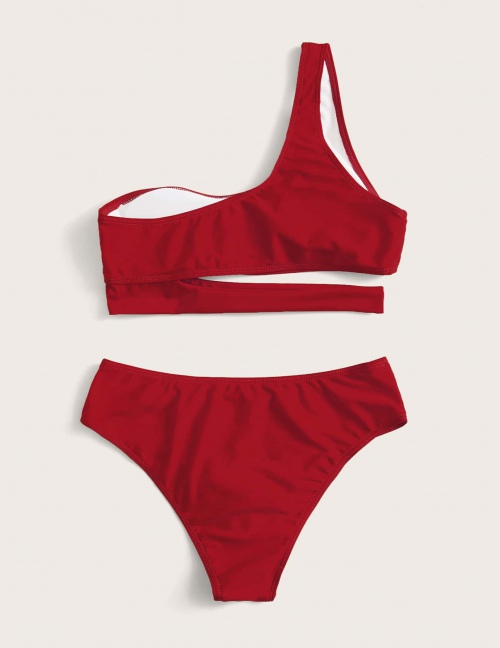 Komplety Bikini Wyciąć Równy Czarne Seksowne
