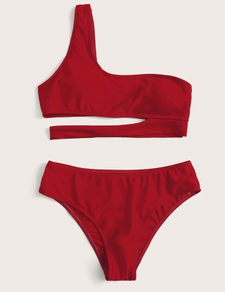 Komplety Bikini Wyciąć Równy Czarne Seksowne