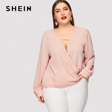 SHEIN Sexy głębokie V Neck...