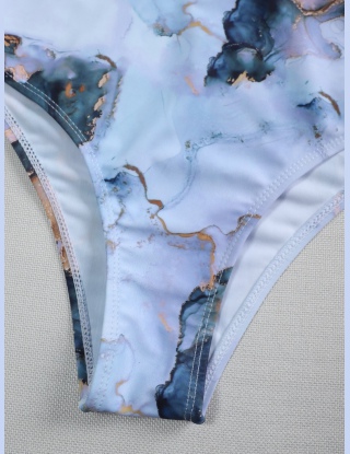 Komplety Bikini Graficzny Sportowy