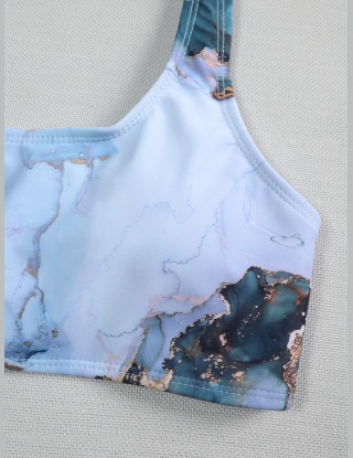 Komplety Bikini Graficzny Sportowy