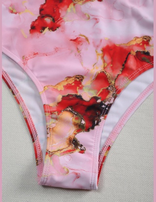 Komplety Bikini Graficzny Sportowy