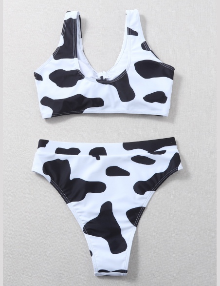 Komplety Bikini Sznurek  do Ściągacza Graficzny Śliczny