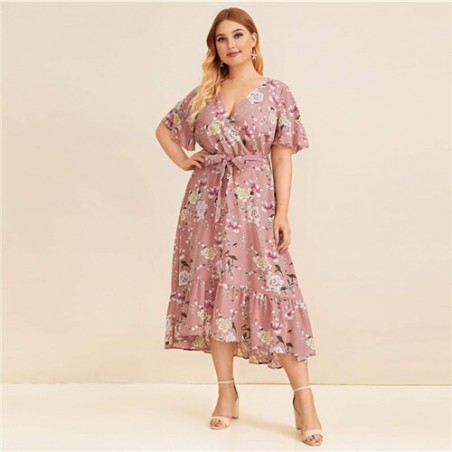 SHEIN Plus Size kwiatowy...