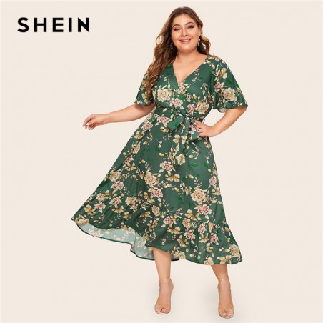 SHEIN Plus Size kwiatowy...