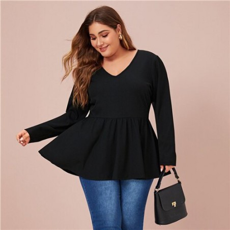 SHEIN Plus rozmiar V Neck...