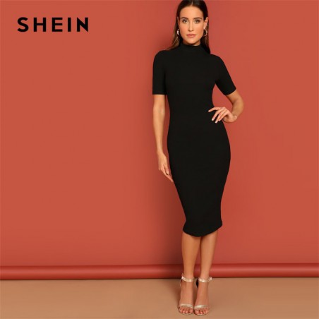 SHEIN czarny Mock Neck...