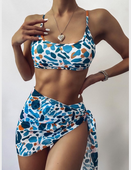 Komplety Bikini Węzeł Cały Nadruk Boho