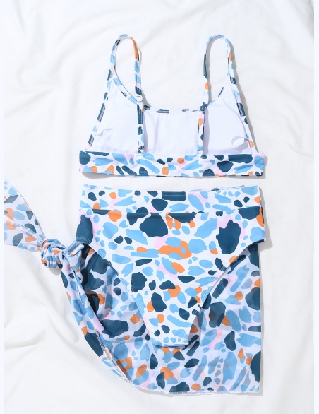 Komplety Bikini Węzeł Cały Nadruk Boho