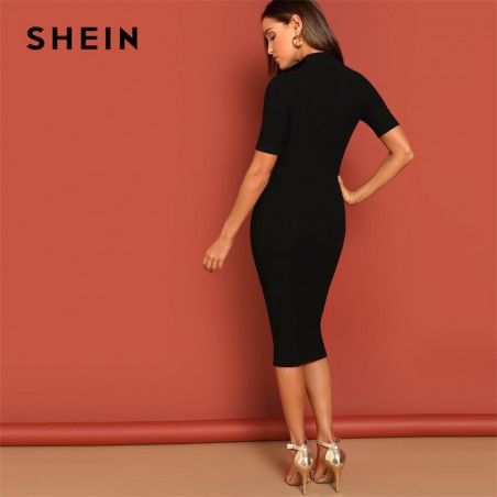 SHEIN czarny Mock Neck...