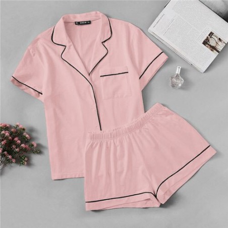 SHEIN Pink kontrastowa...