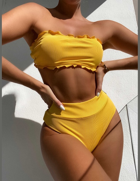 Komplety Bikini Przycinanie Sałaty Równy Śliczny