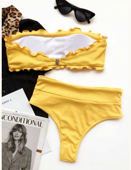 Komplety Bikini Przycinanie Sałaty Równy Śliczny
