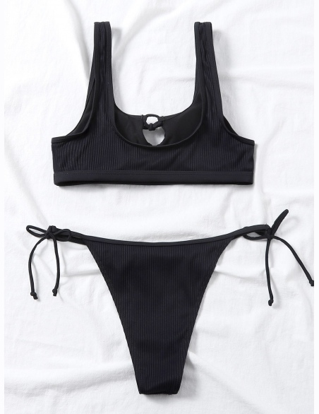 Komplety Bikini Przód z Krawatem Równy Seksowne