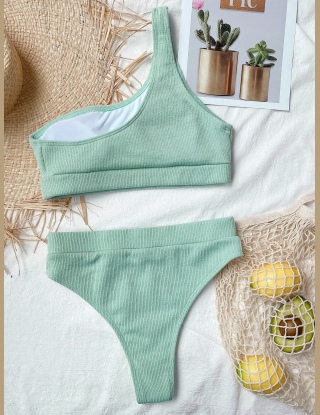 Komplety Bikini Równy Purpurowy Seksowne