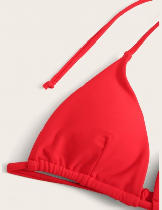 Komplety Bikini Równy Czerwony Seksowne