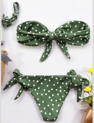 Komplety Bikini Węzeł Lampart Wielokolorowe Seksowne