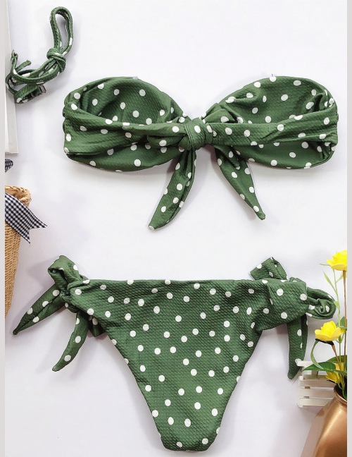 Komplety Bikini Węzeł Lampart Wielokolorowe Seksowne