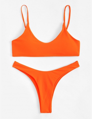 Komplety Bikini Równy Zielony Seksowne